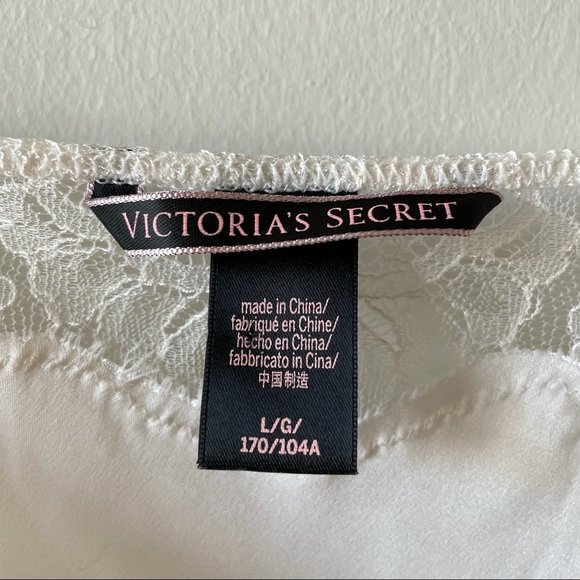 Victoria’s Secret White Satin Slip Dress Size Large - Picture 10 of 11